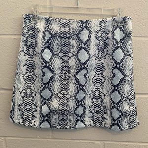 Snakeskin Print Mini Skirt Super Soft